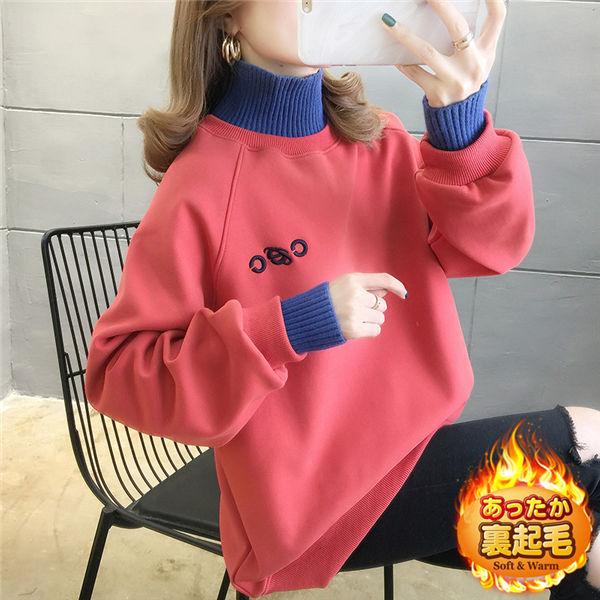 トレーナー レディース レイヤードトレーナー 裏起毛トレーナー 厚手 暖かい プルオーバー 袖リブ タートルネック 韓国風 ハイネック ウェット 秋冬 送料無料 Nvshiwy0085 服屋123 通販 Yahoo ショッピング