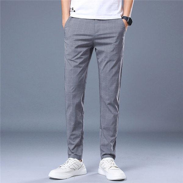 チノパン メンズ スリムパンツ カジュアルパンツ チェック柄パンツ ボトムス パンツ 紳士 ズボン チェック柄 細身 美脚 小尻 春夏 送料無料 Xiukunen 服屋123 通販 Yahoo ショッピング