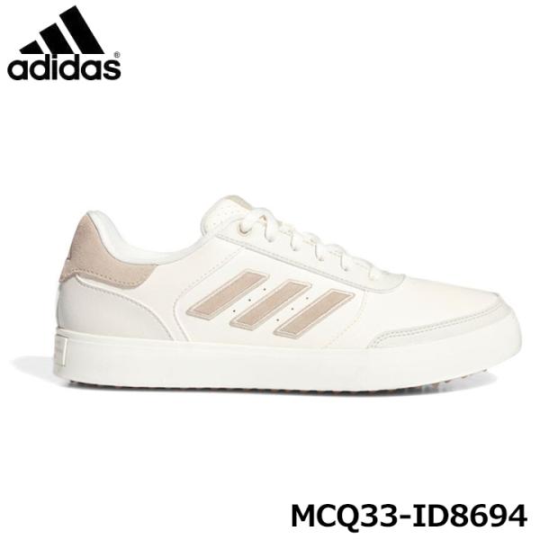 【極美品】adidas　アディクロス スパイクレス ゴルフシューズ adidas（アディダス） ゴルフシューズ スパイクレス メンズ レトロ