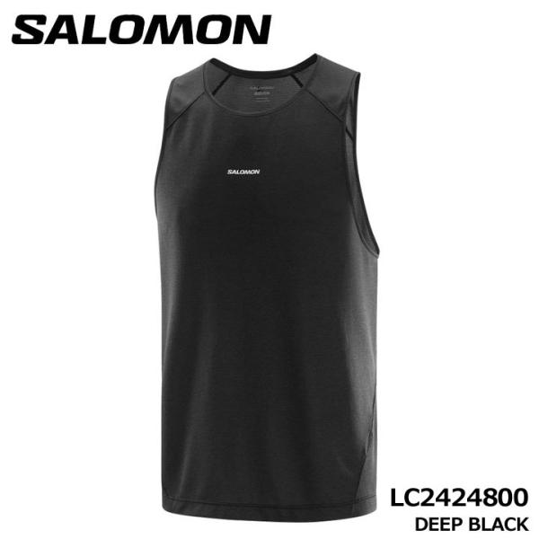サロモン LC2424800 SHKout CORE 男性用タンクトップ DEEP BLACK Sサイズ ブラック SALOMON 即納