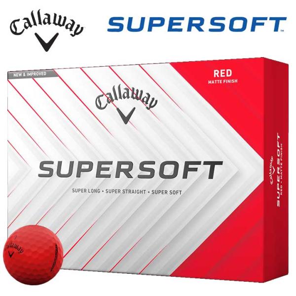Callaway SUPERSOFT ゴルフボール 12球入 6ダースセット SUPERSOFT キャロウェイ ゴルフボール 1ダース(12球入り) レッド 日本