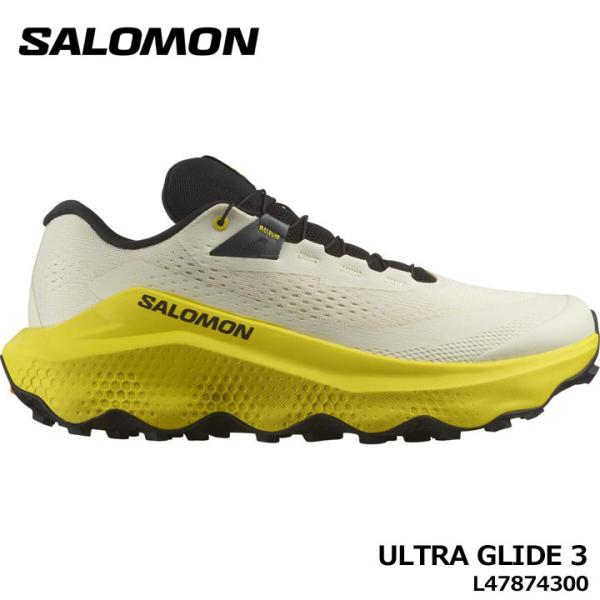 サロモン L47874300 ULTRA GLIDE 3 ALMOND MILK/INCABERRY/BLACK トレイルランニングシューズ メンズ ウルトラ グライド 3 防水 トレラン マラソン SALOMON