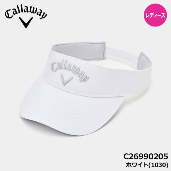 【レディース】キャロウェイ C26990205 ゴルフ バイザー BASIC TW VISOR ホワイト(1030)  サンバイザー 帽子 WOMENS CALLAWAY 20p