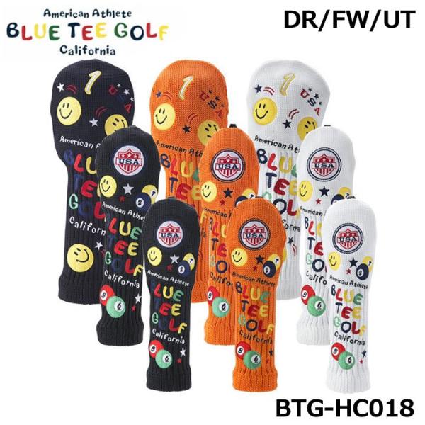 ブルーティーゴルフ BTG-HC018 スマイルニット ヘッドカバー FW用 フェアウェイ用 BLUE TEE GOLF 20p