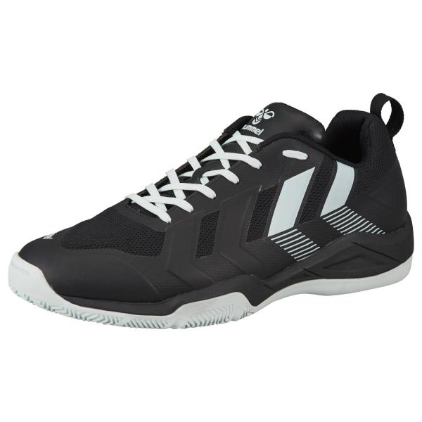 インドアソルジャー NEO 2　ブラック×ライトブルー　【hummel|ヒュンメル】ハンドボールシューズhas8044-9067