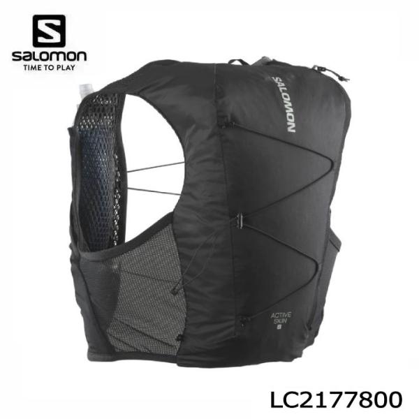 SALOMON LC2177800 ACTIVE SKIN 8BLACK/METALブラック/メタルトレイルランニング トレラン マラソンザック バックパック リュック