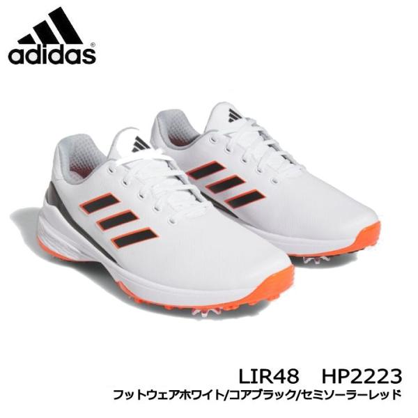 アディダス LIR48-HP2223【26.5cm】ゼッドジー23 メンズ スパイク ゴルフシューズ ホワイト/コアブラック/レッド adidas 即納