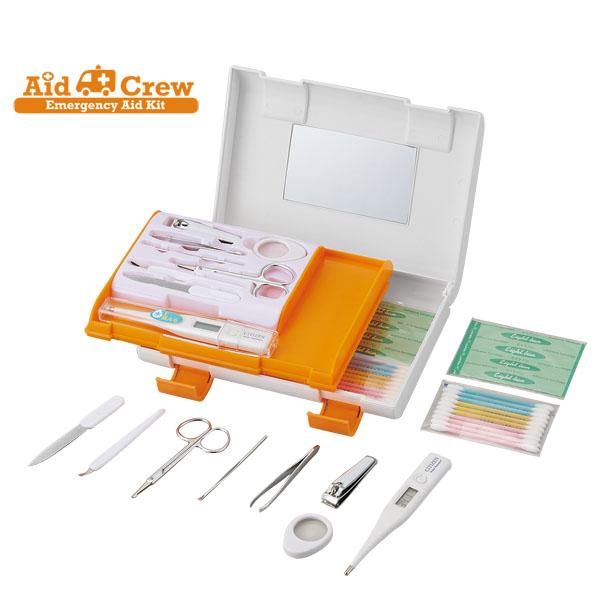 シチズンデジタル体温計をはじめとする10種類のアイテムが入った実用的でボリュームたっぷりの救急セットです。キズテープ　医療機器届出番号　27B3X00138000001シチズンデジタル体温計　医療機器認証番号　219ADBZX0016900...