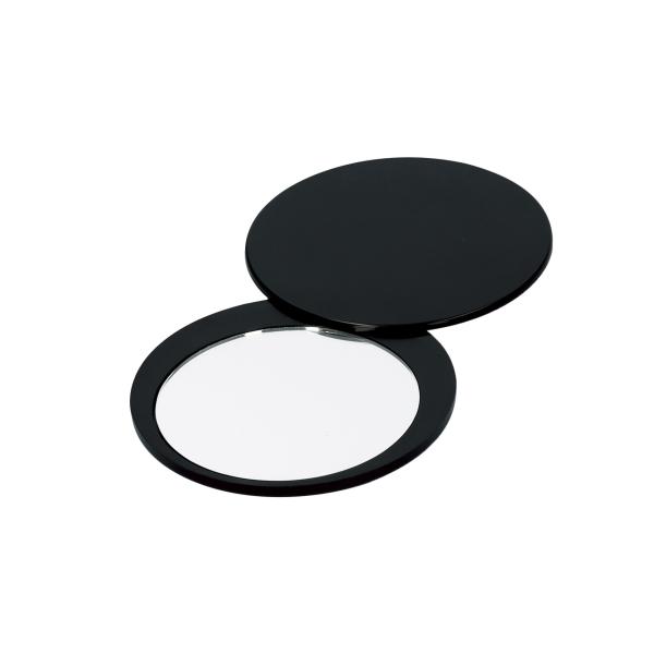 コロンと丸いフォルムがかわいい。サイズ Φ77×6mmカラー ホワイト・ブラック個装形態 ポリ入入数 300素材 ABS・ガラス備考