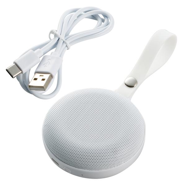 コロンと丸い、かわいいフォルムのスピーカー。一緒に連れ出してお外で音楽を楽しもう。品番 : MA066サイズ； Φ70×27mmカラー； 個装形態； 箱入箱サイズ；／95×95×50mmカートン入数； 100素材； ABS・シリコン備考； ...