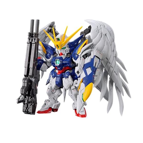 (C)創通・サンライズ色分け済みプラモデルSDガンダムの常識を凌駕する“新次元の翼”！SDハイエンドブランド「MGSD」より「ウイングガンダムゼロ EW」が登場！可動性と美しさを兼ね備えた「ウイングバインダー」の主翼は展開することで内部のシ...