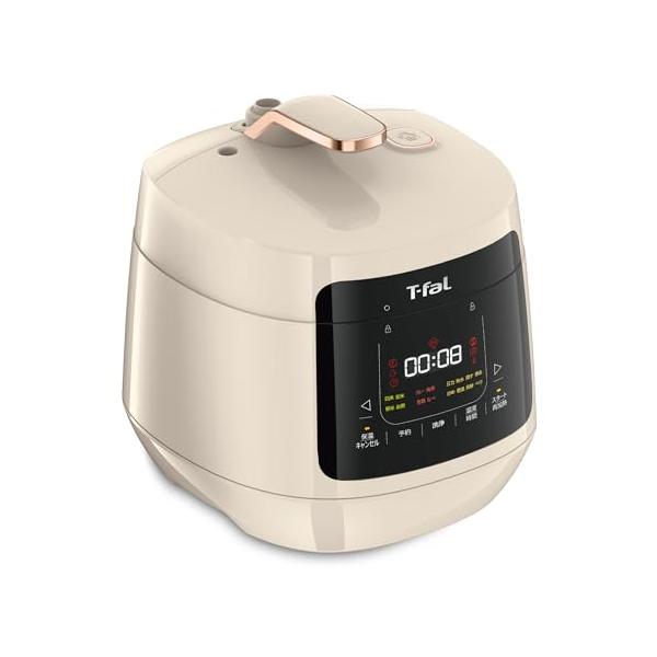 ティファール 電気圧力鍋 無水調理 3L 2～4人用 1台16役 独自の煮込み鍋 「ラクラ・クッカー プラス コンパクト」 時短 アイボリー CY353AJP ティファール 電気圧力鍋 無水調理 3L 2?4人用 1台16役 独自の煮込み鍋
