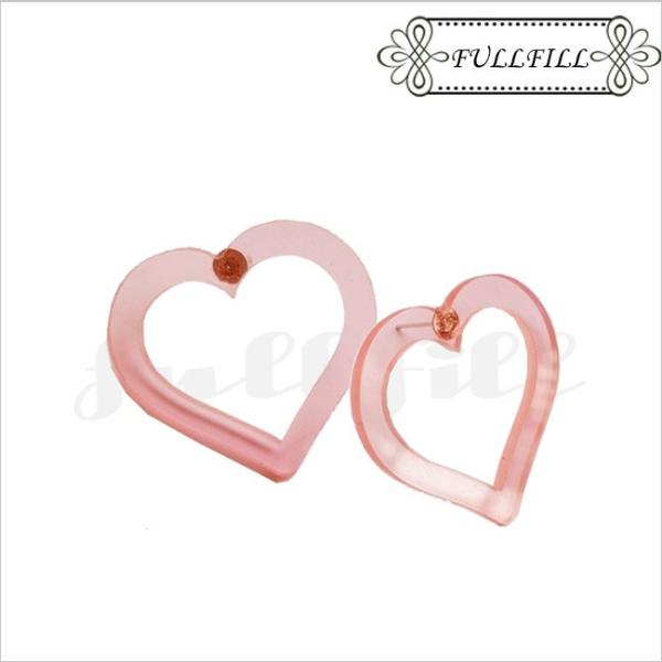 アクリルピアス ピアス ハート くり抜きハート 透明 レディース アクセサリー ポイント消化 Buyee Buyee บร การต วกลางจากญ ป น ซ อจากประเทศญ ป น