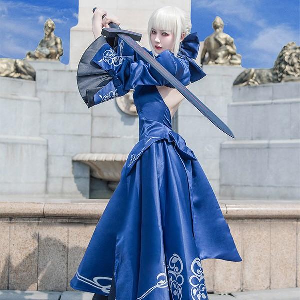 fate/grand Order fgo衣装 セイバー／アルトリア・ペンドラゴン［オルタ］ドレスVer. Saber 黒セイバー コスプレ衣装