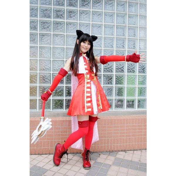 オーダーメイド 「Fate/hollow ataraxia」遠坂凛 カレイドルビー コスプレ衣装+しっぽ ウィッグ 靴 道具追加可能