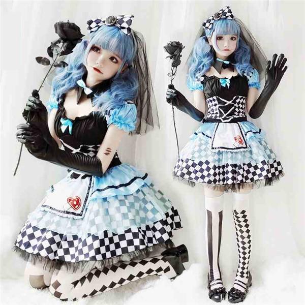 ハロウィン衣装 仮装 魔女 女性用 アリス コスプレ衣装 ワンピース メイド バンパイア ピエロ お嫁さん デビル ゾンビ Be050c0 フルグレース 通販 Yahoo ショッピング