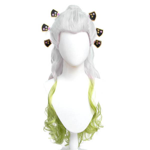 鬼滅の刃 遊郭編堕姫（だき）ウィッグ 頭飾り かんざしセット追加可