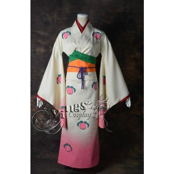 ピーチ マキ着物 鬼灯の冷徹ピーチ マキ着物フルセット地獄アイドルコスプレ衣装 耳飾り 角 ウィッグ付cv007c0 Cv015f0 フルグレース 通販 Yahoo ショッピング