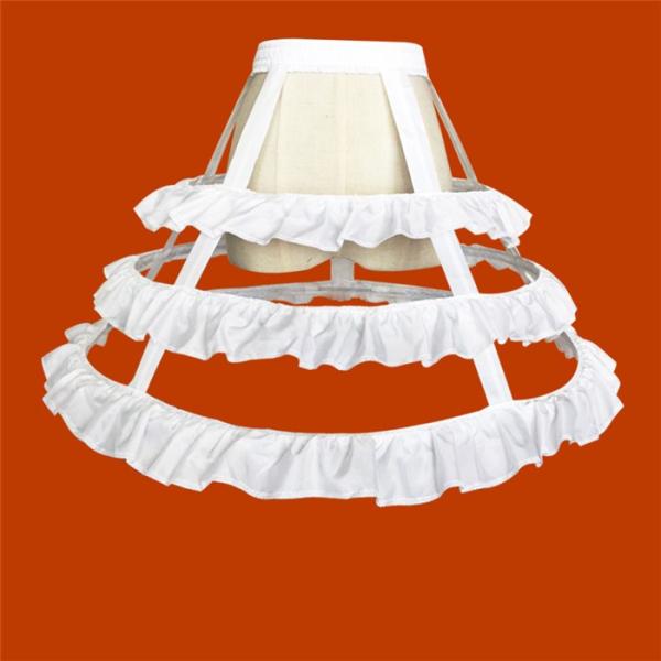 パニエ ホワイト S M 新品 フリル ハートレース コスプレ ロリータ パニエ ホワイト S M 新品 フリル ハートレース コスプレ ロリータ