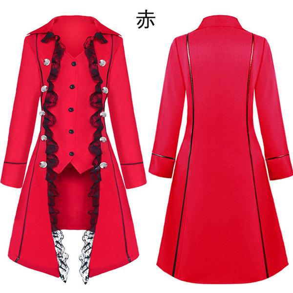 総柄レース ヨーロピアンロングコート