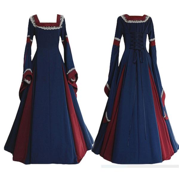 貴族 服ドレス 仮面舞踏会 ゴシック様式 ビクトリア 風 文化祭 S~2XL コスチューム パーティードレス コスプレ クリスマス ハロウィン