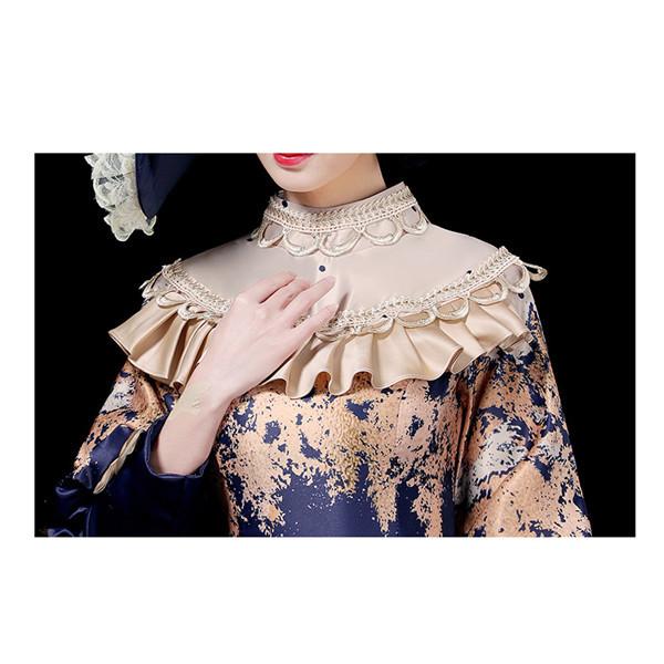 文化祭ドレス ROBE de FLEURS/ローブドフルール】立体フラワー/ パール