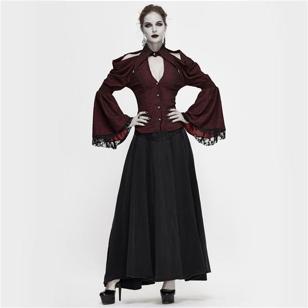 中世 17世紀 ヴィンテージ トップス ブラウス 長袖 肩出し ラッパの袖