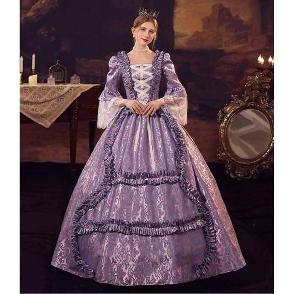 ティーコゼー リボンtype ロココ時代の貴婦人 Rococo Bouquet Ribbon Tiered Long OP by Victorian Maiden