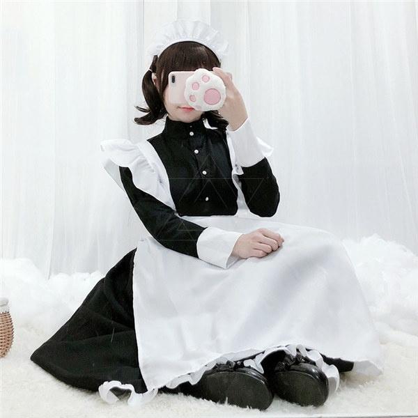 ロングメイド服　クラシカル　コスプレ　創作 Amazon.co.jp: [JOYBANK] クラシカル ロングメイド服 長袖