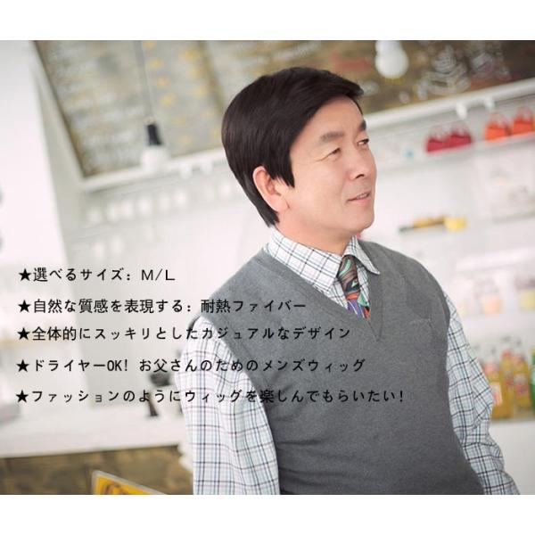 フルウィッグ 人工毛 お父さんウイッグ 普段使い 医療用 ウィッグ