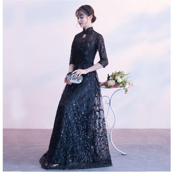 パーティードレス ロング ロングドレス 結婚式 ドレス
