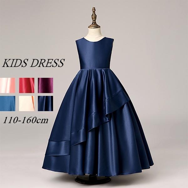 公式の 子供 ドレス ピアノ発表会 ワンピース 女の子 七五三 結婚式 入学式 卒業式 キッズドレス ワンピース ブルー ピンク パープル ネイビー 人気ブランドを Zoetalentsolutions Com