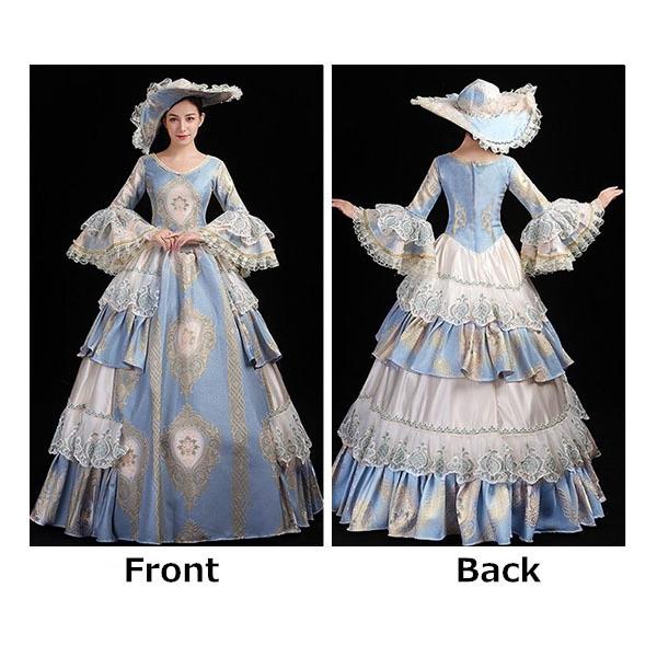 貴族 ステージ衣装 オペラ声楽 中世貴族風 パーティー ファスナー