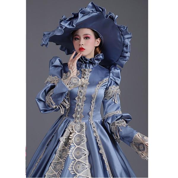 貴族ドレス ロングお姫様ドレス中世ヨーロッパ ステージ 貴婦人