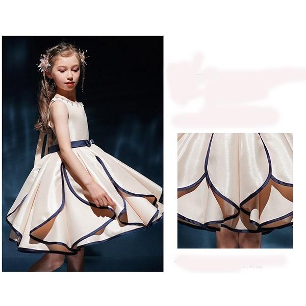 キッズドレス 子供服 ロング丈 ガール ピアノ 発表会 ワンピース