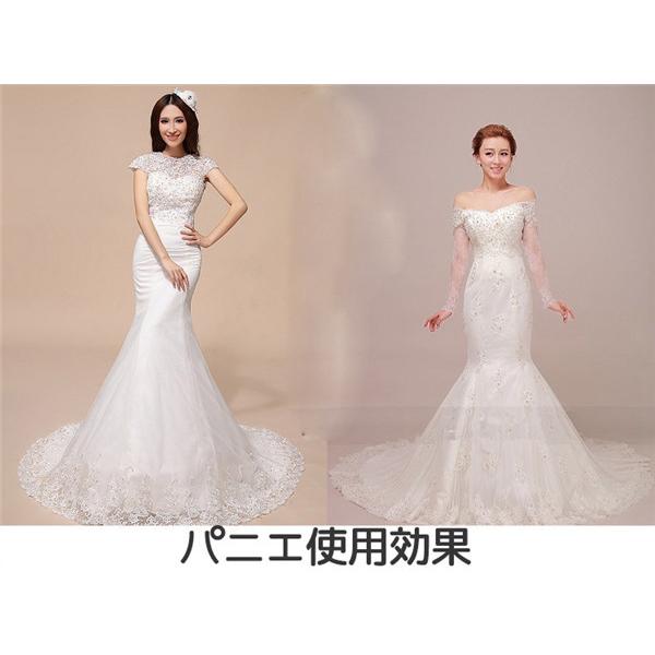 パニエ 大人ドレス用 白 マーメイド チュール インナー ロング用