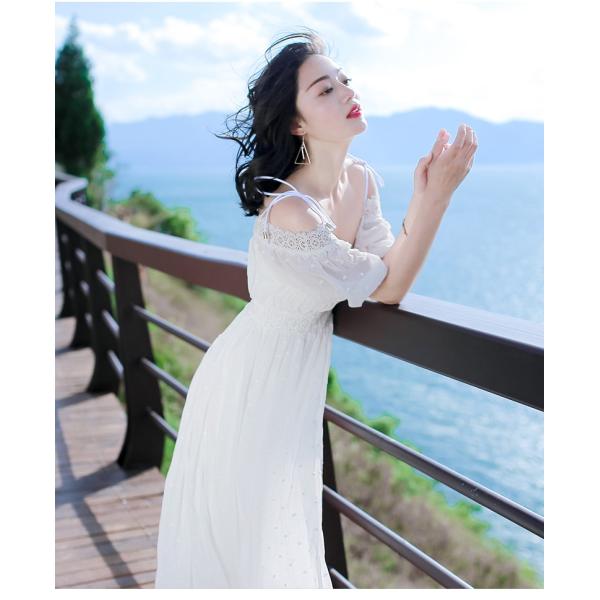 ワンピース ボヘミアン風 ロング丈 ビーチ 夏 ゆったり 海 旅行 おしゃれ バレンタインギフト プレゼント 春新作 fullgrace_dd009g4_5