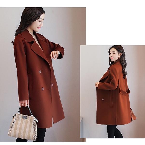 L~5XL】チェスターコート 秋冬 韓国風 通勤 ロングコート 襟付き 長袖
