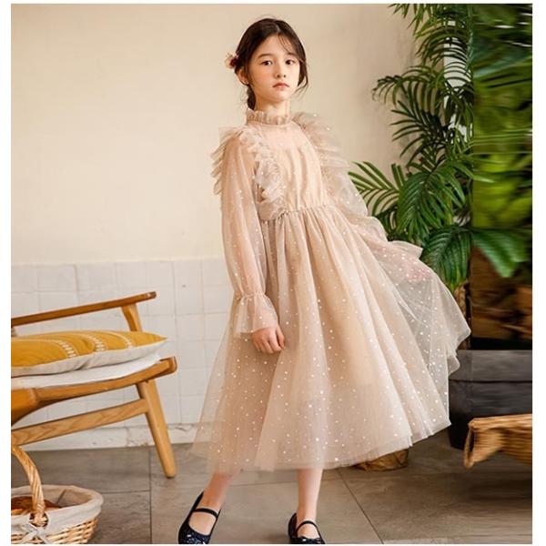 キッズ ワンピース 女の子 夏ワンピ かわいい 長袖 子供服 韓国風 