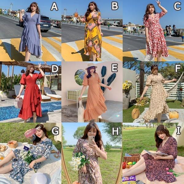 ワンピース 花柄 ぽっちゃり 夏ワンピ シフォン リゾートワンピ 大きい