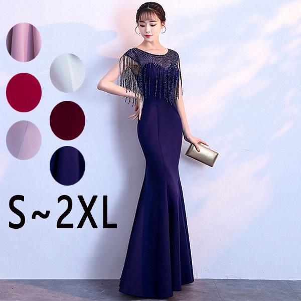 S M L Xl 2xl ウェディングドレス ロングタイプ マーメイドライン ブラック ワインレッド お呼ばれドレス スリット入り 二次会 De033y6 フルグレース 通販 Yahoo ショッピング