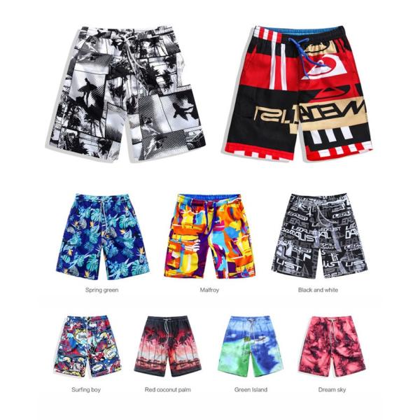 メンズ サーフパンツ 水着 海パン 速乾 水陸両用 ハーフパンツ 5分丈