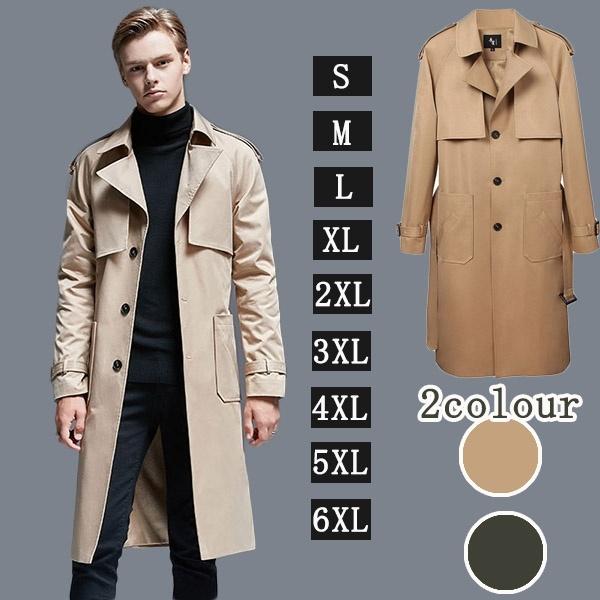 S 6xl トレンチコート メンズ ロング 男性用 ベルト付き 欧米風 紳士 緑 ミディアムコート 防寒 防風 ビジネス アウター 3シーズン対応 Dg168f4 フルグレース 通販 Yahoo ショッピング