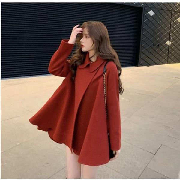 ケープコート ショートコート マントコート レディース アウター 韓国