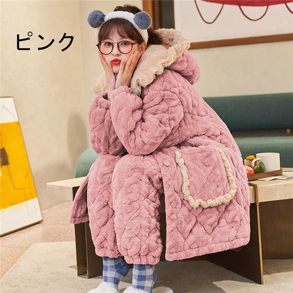 もこもこ パジャマ ブルー ピンク 部屋着 かわいい 癒し感 冬 ルームウェア レディース 裏起毛 冬用 あったか モコモコ 誕生日 プレゼント Dh126x2 フルグレース 通販 Yahoo ショッピング