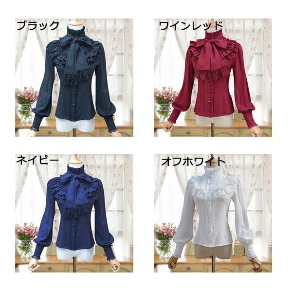 赤色ストライプゴスロリブラウス 楽天市場】クラロリ ロリータ ブラウス ゴスロリ シャツ