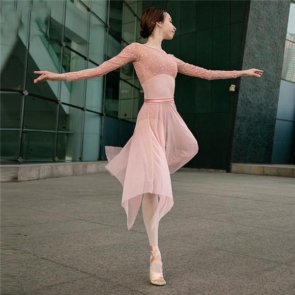 バレエ レオタード 長袖 バレエ用品 バレエダンス レディース ラウンド