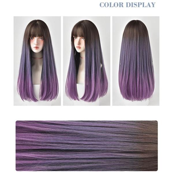 長袖　グラデーション　紫　パープル　バレエ　新品　レディース fullgrace_dp007m3_2