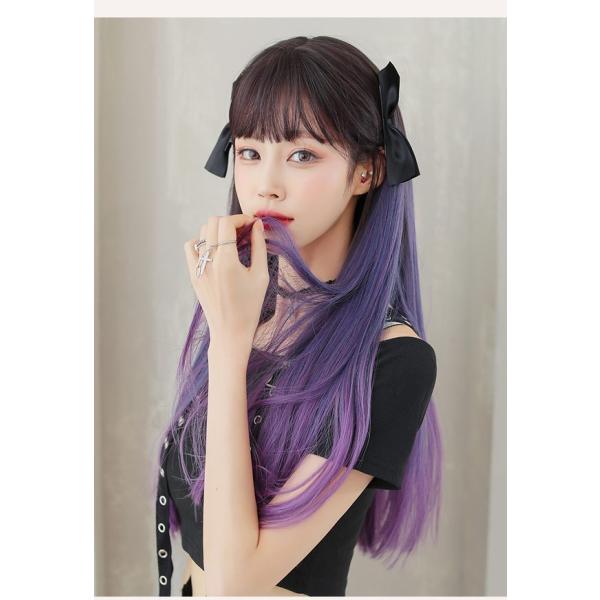 長袖　グラデーション　紫　パープル　バレエ　新品　レディース da185g5_1.jpg