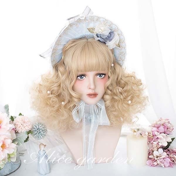 ウィッグ Lolita 短髪 巻き毛 ロリータ風 かつら ぱっつん前髪 金髪 ゴールド レディース コスプレウィッグ 可愛い ショート 耐熱ウィッグ Dp035n1 フルグレース 通販 Yahoo ショッピング